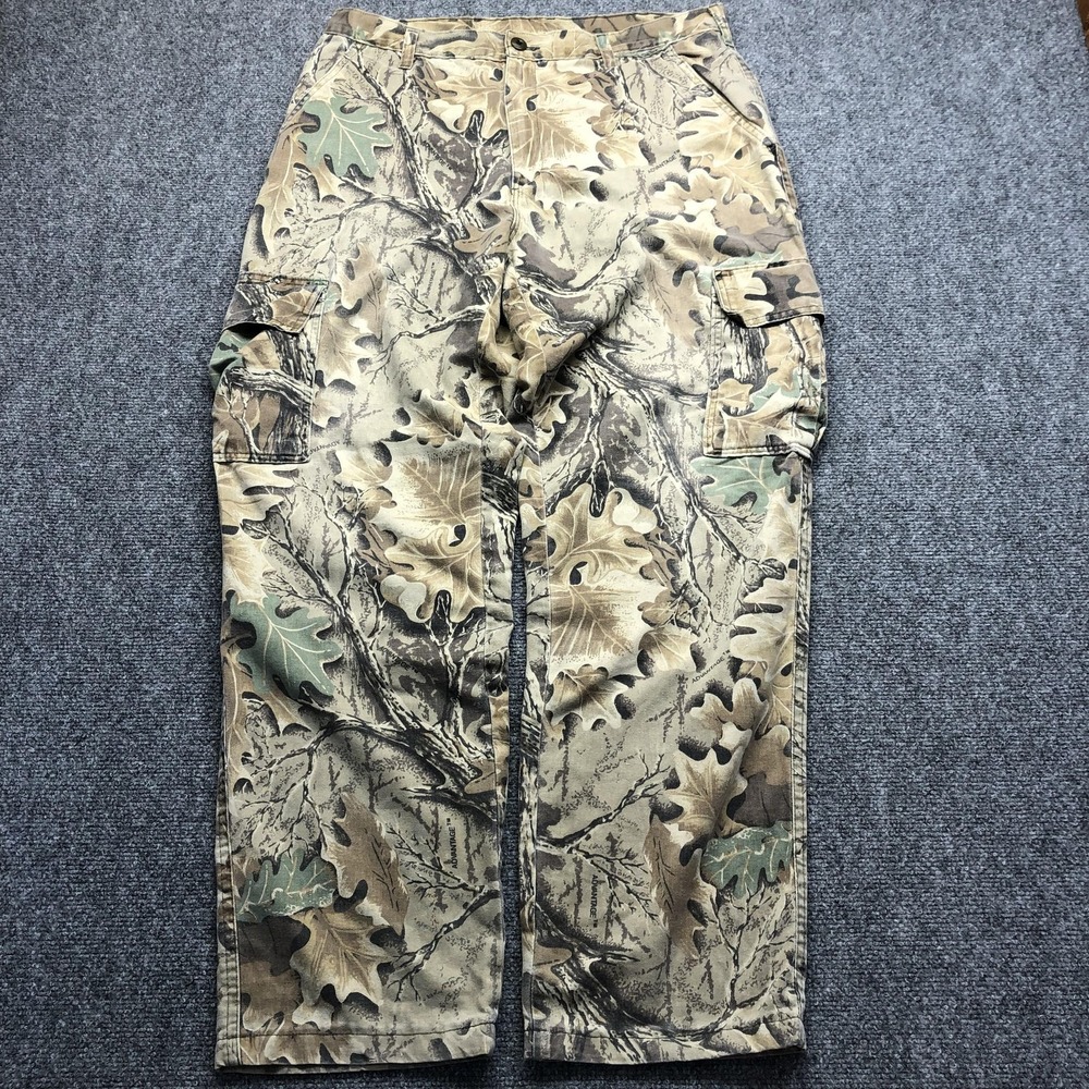 Mossy Oak Pants Mens 35x31 Multicolor Camo Cargo Hunting Outdoor Workwear